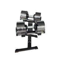 PTessentials Verstelbare Chrome Dumbbells 5,5 t/m 43 kg - per set