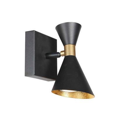 Steinhauer Design wandlampPreto zwart met goud - 4109ZW