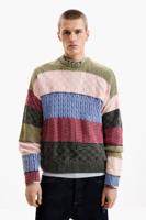 Gebreide trui met stiksels - MATERIAL FINISHES - XL