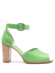 Sarah Chofakian sandales Lorraine 75 mm en cuir - Vert