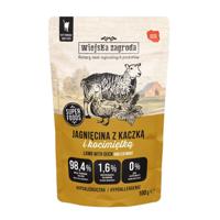 WIEJSKA ZAGRODA Lam met eend en kattenkruid - natvoer voor katten - 100g