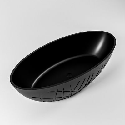 Vrijstaand bad Mondiaz Holm | 180x85 cm | Solid surface | Ovaal | Urban