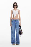 Wide Leg bloemenjeans Tyler McGillivary - BLUE - XL