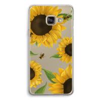 Sunflower and bees: Samsung Galaxy A3 (2016) Transparant Hoesje