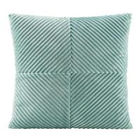 2e Halve Prijs Leen Bakker - Sierkussen Raf - Grijsgroen - 45x45 Cm - Polyester - Groen#Blauw