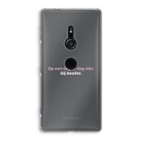 gij beslist: Sony Xperia XZ2 Transparant Hoesje