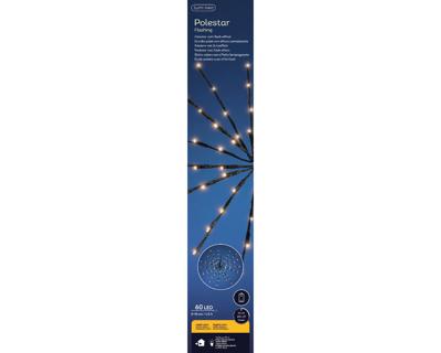 LED polestar d45 cm zwrt/kwrm kerst - Lumineo