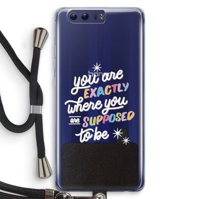 Right Place: Honor 9 Transparant Hoesje met koord