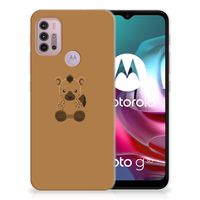 Motorola Moto G30 | G10 Telefoonhoesje met Naam Baby Hyena - thumbnail