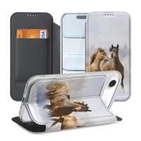 Book Wallet Case iPhone Air Paarden