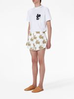 JW Anderson short de sport à imprimé lapin - Blanc