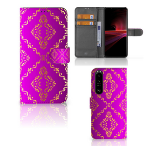 Wallet Case Sony Xperia 1 III Barok Roze