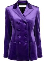 Philosophy Di Lorenzo Serafini blazer satiné à boutonnière croisée - Violet