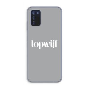 Topwijf Grijs Wit: Samsung Galaxy A03s Transparant Hoesje