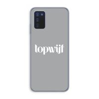 Topwijf Grijs Wit: Samsung Galaxy A03s Transparant Hoesje