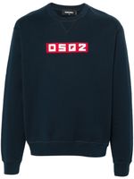 DSQUARED2 sweat en coton à logo imprimé - Bleu - thumbnail