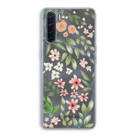 Botanical sweet flower heaven: Oppo A91 Transparant Hoesje