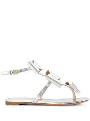 Giambattista Valli sandales Pop-Bow - Argent