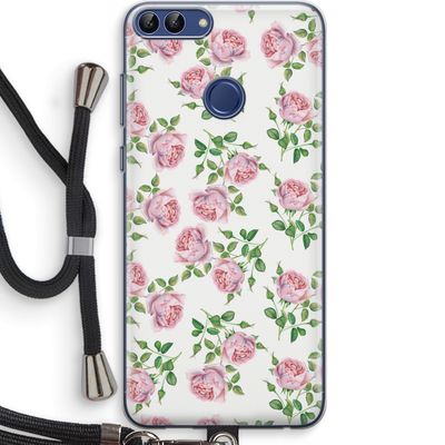 Kleine roosjes: Huawei P Smart (2018) Transparant Hoesje met koord