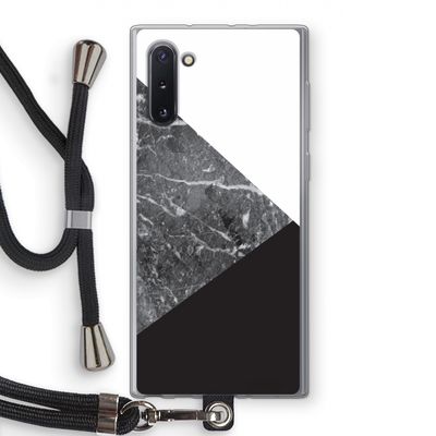 Combinatie marmer: Samsung Galaxy Note 10 Transparant Hoesje met koord