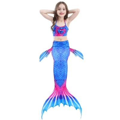 3 stuks / Sets kinderen zwemmen zeemeermin staarten Bikini Cosplay zeemeermin badmode grootte: 110