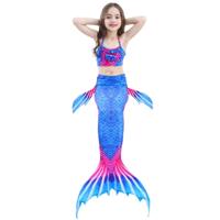 3 stuks / Sets kinderen zwemmen zeemeermin staarten Bikini Cosplay zeemeermin badmode grootte: 110