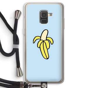 Banana: Samsung Galaxy A8 (2018) Transparant Hoesje met koord