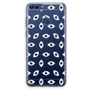 Eyes pattern: Huawei P Smart (2018) Transparant Hoesje