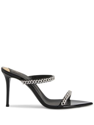 Giuseppe Zanotti sandales Intrigo à bout ouvert - Noir