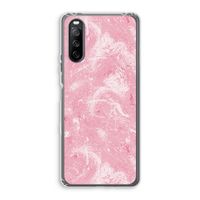 Abstract Painting Pink: Sony Xperia 10 III Transparant Hoesje - thumbnail