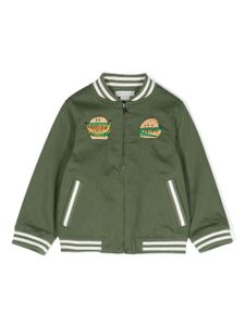 Stella McCartney Kids veste bomber à broderies - Vert