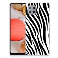 Samsung Galaxy A42 TPU Hoesje Zebra