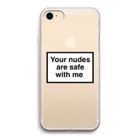 Safe with me: iPhone 7 Transparant Hoesje