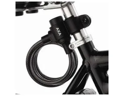Spiraalkabelslot AXA Rigid 180/8 met framehouder - zwart (op kaart)