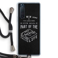 Life: Sony Xperia 5 II Transparant Hoesje met koord