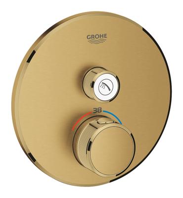 Opbouwdeel GROHE Grohtherm Smartcontrol Douche T, Rond Cool Sunrise Geborsteld