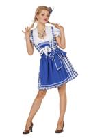 Dirndl Brigitte blauw