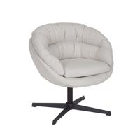 Bronx71 Draaifauteuil Porto linnen off white. - thumbnail