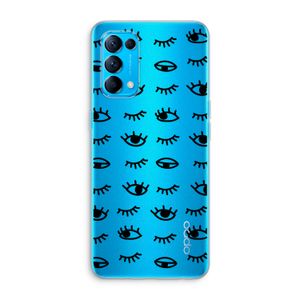 Eye pattern #2: Oppo Find X3 Lite Transparant Hoesje