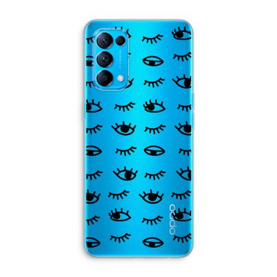 Eye pattern #2: Oppo Find X3 Lite Transparant Hoesje
