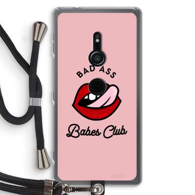 Badass Babes Club: Sony Xperia XZ2 Transparant Hoesje met koord