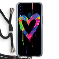 Melts My Heart: Samsung Galaxy A20s Transparant Hoesje met koord