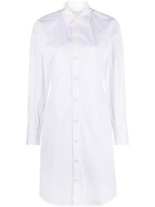 Bottega Veneta Pre-Owned robe-chemise en popeline - Blanc