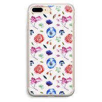 Bloemetjes: iPhone 7 Plus Transparant Hoesje