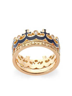 Dolce & Gabbana bague en or jaune 18ct ornée de diamants Royal