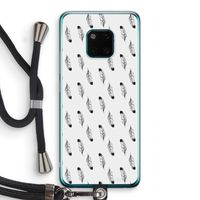 Pluimen: Huawei Mate 20 Pro Transparant Hoesje met koord Pluimen: Huawei Mate 20 Pro Transparant Hoesje met koord