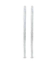 De Beers Jewellers boucles d'oreilles DB Classic en or 18ct orné de diamants - Argent