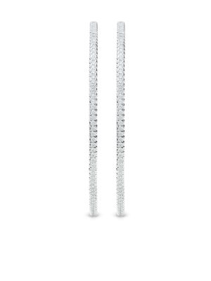 De Beers Jewellers boucles d'oreilles DB Classic en or 18ct orné de diamants - Argent