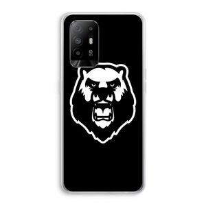 Angry Bear (black): Oppo A95 5G Transparant Hoesje