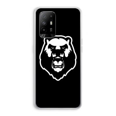 Angry Bear (black): Oppo A95 5G Transparant Hoesje